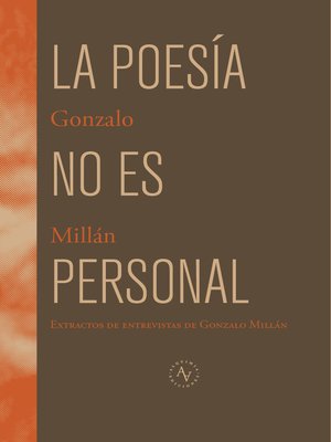 cover image of La poesía no es personal